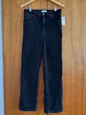 Frame Denim Le Sleek Straight, black, size 29
